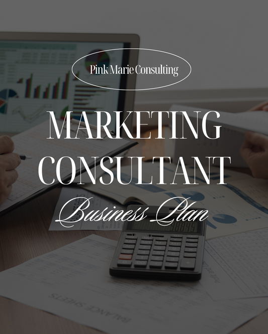 MARKETING CONSULTANT BUSINESS PLAN
