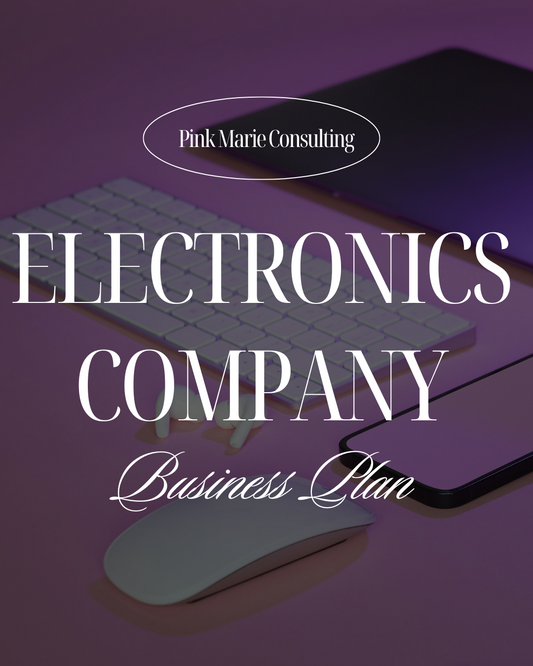 ELECTRONICS COMPANY BUSINESS PLAN