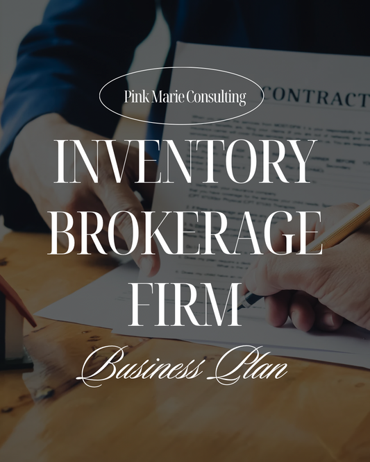 INVENTORY BROKERAGE FIRM BUSINESS PLAN